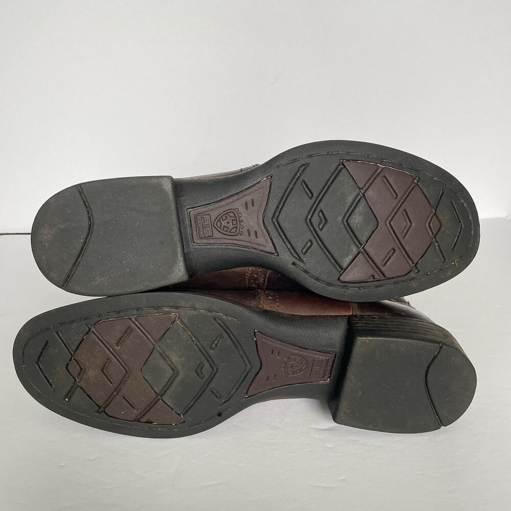 Ariat Heritage Stockman Cowboy Boots Women's 10B Brown Western Roper Cowgirl - Picture 6 of 13